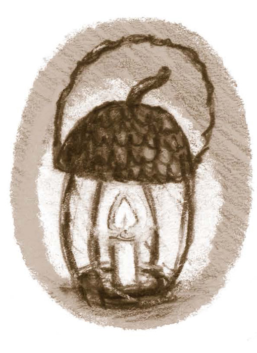 acorn lamp