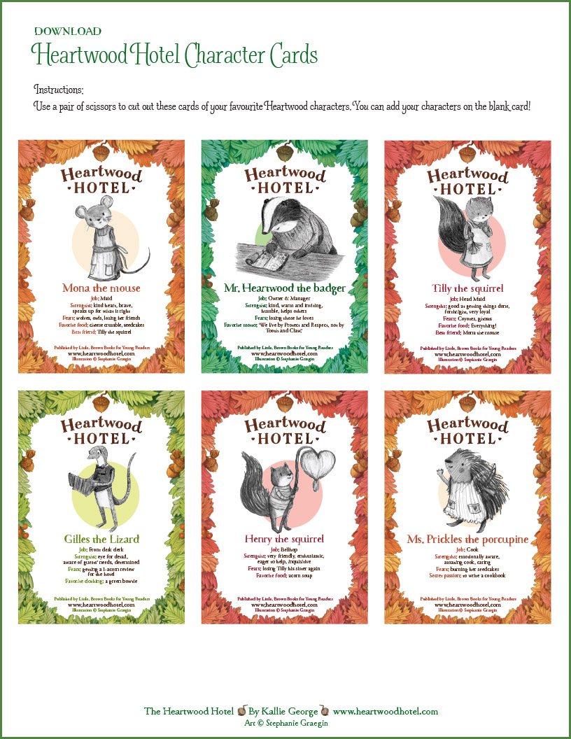 Heartwood Hotel Character Cards